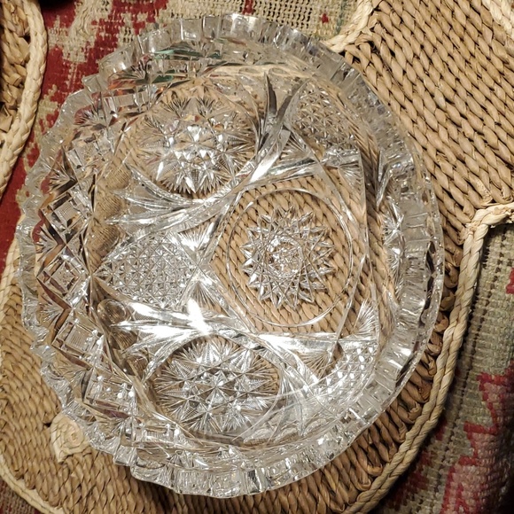 💥SOLD💥Large Antique Lead Crystal Bowl - Picture 11 of 14